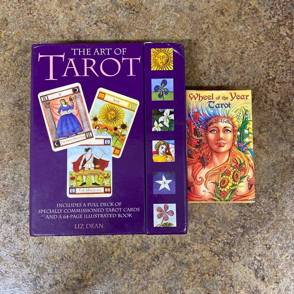 Lot of 2 used tarot decks